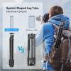 Bundle: SmallRig 54" Lightweight Compact Carbon Fiber Tripod+SmallRig Selection Tripod Fluid Head Pan Tilt Head+SmallRig Clamp w/ 1/4" and 3/8" Thread and 9.8 Inches Adjustable Friction view 2