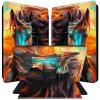 BPQOJB for All-New Kindle Paperwhite Case (10th Generation 6 inch 2018 Release) 360 Degree Rotating PU Leather Smart Cover with Auto Wake/Sleep - Cute Colorful Horse view 1