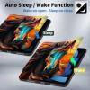 BPQOJB for All-New Kindle Paperwhite Case (10th Generation 6 inch 2018 Release) 360 Degree Rotating PU Leather Smart Cover with Auto Wake/Sleep - Cute Colorful Horse view 3