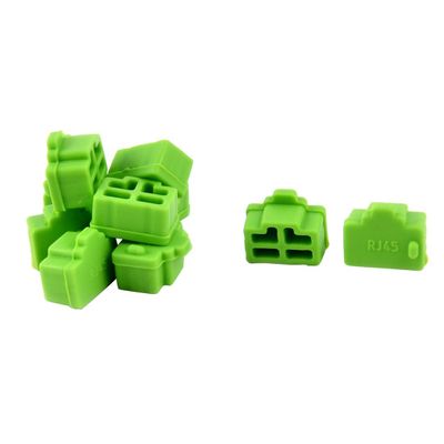 XYWHPGV Ethernet Hub Port Anti-Dust Protective Cap Green 10 Pcs (Dc90D FD5EF 2E568 4BD18 8BE71 F8DC7