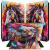 BPQOJB for All-New Kindle Paperwhite Case (10th Generation 6 inch 2018 Release) 360 Degree Rotating PU Leather Smart Cover with Auto Wake/Sleep - Colorful Cute Horse view 1