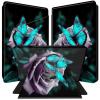 BPQOJB for All-New Kindle 2022 Case 11th Generation 6 inch 2022 Release 360 Degree Rotating PU Leather Smart Cover with Auto Wake/Sleep - Green Butterfly and Roses view 1