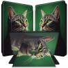BPQOJB for All-New Kindle Paperwhite Case (10th Generation 6 inch 2018 Release) 360 Degree Rotating PU Leather Smart Cover with Auto Wake/Sleep - Cute Cats view 1