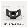 100pcs Cable Tie Base Mount Saddle Wire Fixing Seat Cable Clamp Cable Organizer Wire Clip Holder with Screw Holes HC-1 HC-2 HC-4 (Color : HC-4-01) view 2