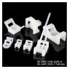 100pcs Cable Tie Mounting Base HC-2 HC-4 Plastic Mount Saddle Clamp Cable Winder White Black (Color : HC-0-4, Size : White) view 3