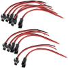 XYWHPGV 6Pairs 25cm Length SM 2 Terminal Connector Male to Female Wire Adapter(4d247 37c0c bc9ad 12cef 34010 90435 view 1