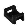 100 PCS Cable Tie Saddle Plastic Mounting Base Cable Clamp Holder Cable Winder Nylon HC-1/2/3/4/5 (Color : HC-2-6 Black) view 1