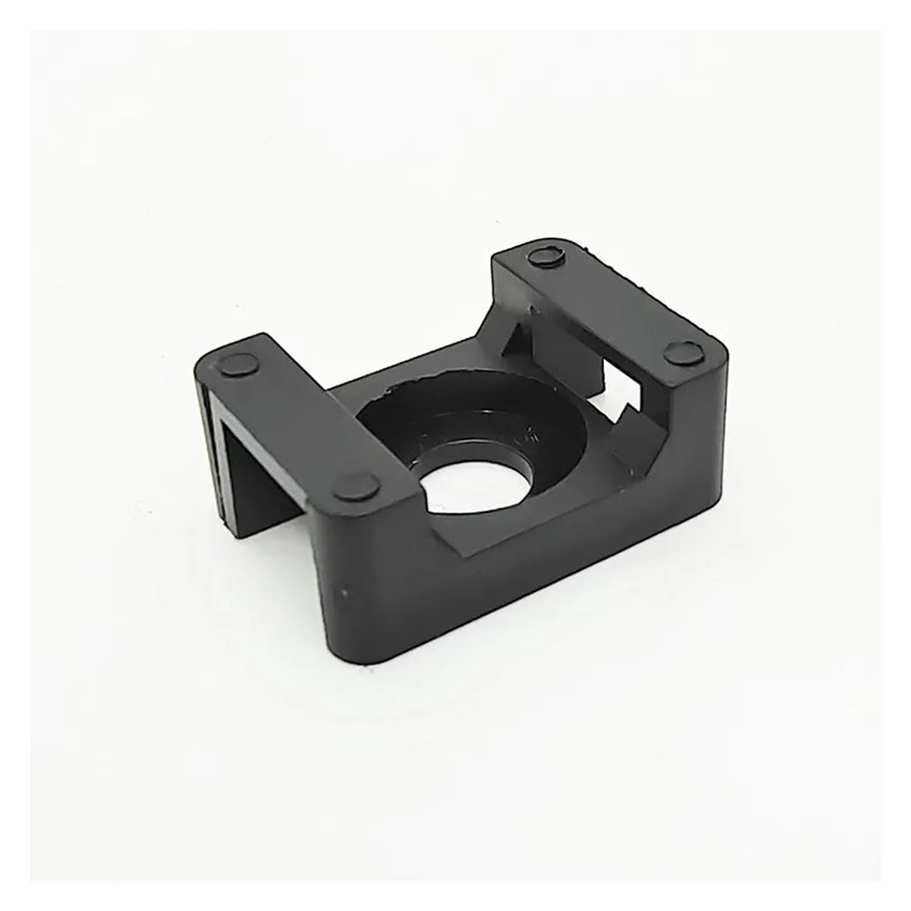 100pcs Cable Tie Base Mount Saddle Wire Fixing Seat Cable Clamp Cable Organizer Wire Clip Holder with Screw Holes HC-1 HC-2 HC-4 (Color : HC-1 4-01)