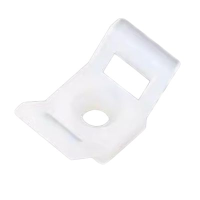 100pcs Cable Tie Mounting Base HC-2 HC-4 Plastic Mount Saddle Clamp Cable Winder White Black (Color : HC-4-5, Size : White)