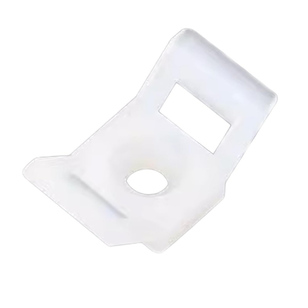 100pcs Cable Tie Mounting Base HC-2 HC-4 Plastic Mount Saddle Clamp Cable Winder White Black (Color : HC-4-5, Size : White)