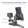 FANAUE CC-04F Anti-theft Handlebar Base Mount Strong Rod Clamp with 1 Inch Ball Head for Rails 0.5" to 2.0" Diameter, Compatible with RAM Mounts B Size Double Socket Arm & Bike Motorcycle Phone Holder view 3