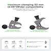 FANAUE CC-04F Anti-theft Handlebar Base Mount Strong Rod Clamp with 1 Inch Ball Head for Rails 0.5" to 2.0" Diameter, Compatible with RAM Mounts B Size Double Socket Arm & Bike Motorcycle Phone Holder view 4