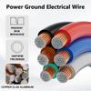 18 Gauge Wire (6-Pack Black/Red/Grey/Blue/Green/Brown, Each 35 FT), 18 AWG Auto Wire, Speaker Audio Security Alarm Control Cable, CCA, Low Voltage Hookup Wire, Stranded Electrical Wires for DIY DC view 2