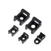 100 PCS Cable Tie Saddle Plastic Mounting Base Cable Clamp Holder Cable Winder Nylon HC-1/2/3/4/5 (Color : HC-4-5 Black) view 3