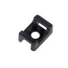 100pcs Cable Tie Mounting Base HC-2 HC-4 Plastic Mount Saddle Clamp Cable Winder White Black (Color : HC-1S-3, Size : Black) view 1