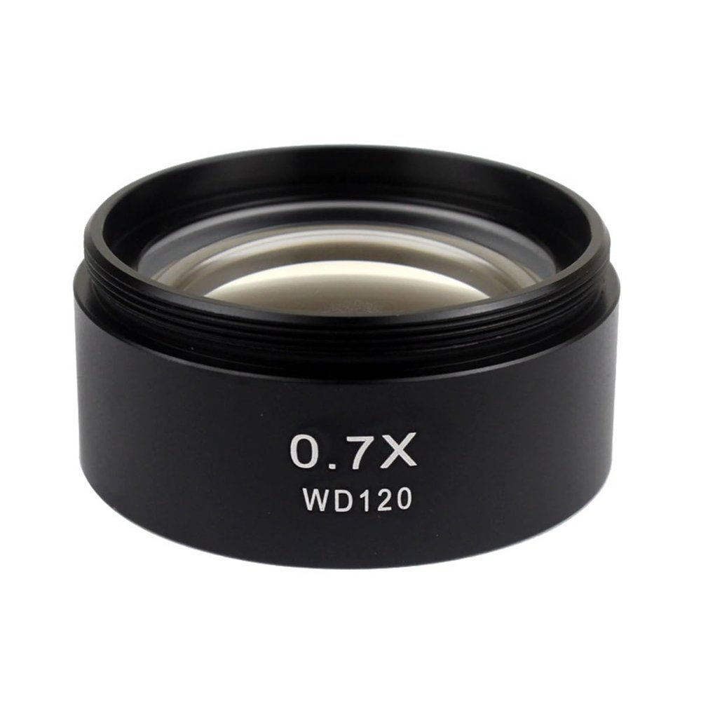 Lab Microscope Slides WD120 SM07 0.7X Barlow Lens for Stereo Microscopes (48mm) Microscope Parts