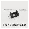 CLENEA 100pcs Cable Tie Base Mount Saddle Wire Fixing Seat Cable Clamp Cable Organizer Wire Clip Holder with Screw Holes HC-1 HC-2 HC-4 (Color : HC-1S-01) view 2