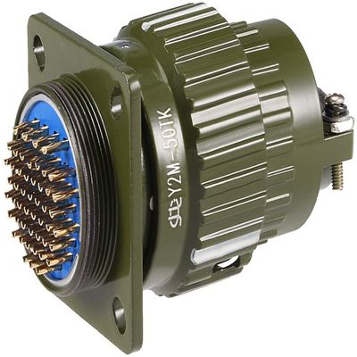 XYWHPGV Aviation Connector, 36mm 50P 5A YP36-50 Waterproof Male Wire Panel Power Chassis Metal Fittings Connector Aviation Silver Tone(3af34 701d4 ff822 33304 81899 6ba2d