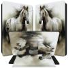 BPQOJB for Microsoft Surface Pro 9 Case 360 Degree Rotating PU Leather Smart Cover with Adjustable Stand & Auto Wake/Sleep Tablet Case for Microsoft Surface Pro 9 13 inch 2022 - Running Cute Horse view 1