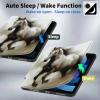 BPQOJB for Microsoft Surface Pro 9 Case 360 Degree Rotating PU Leather Smart Cover with Adjustable Stand & Auto Wake/Sleep Tablet Case for Microsoft Surface Pro 9 13 inch 2022 - Running Cute Horse view 3