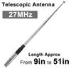 27MHz CB Antenna Telescopic with 2.16in Magnetic Base & 196.85in Cable PL259 Male BNC Connector 9inch to 51inch Rod for CB Radio Car Mobile Radio Scanner IC-V8 CB-58 view 2
