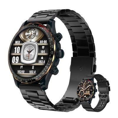 LogHog Smart Watches for Men,1.43" AMOLED Display Fitness Watch IP68 Waterproof Activity Tracker Smartwatches Compass Compatible with Android and iOS Devices