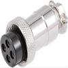XYWHPGV Aviation Connector 20mm 4P 7A DF20 Waterproof Female Wire Panel Power Chassis Metal Fittings Connector Aviation Silver Tone(eef5e d5252 4d8a0 ed0af 6e31d eb6aa view 1