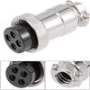 XYWHPGV Aviation Connector 20mm 4P 7A DF20 Waterproof Female Wire Panel Power Chassis Metal Fittings Connector Aviation Silver Tone(eef5e d5252 4d8a0 ed0af 6e31d eb6aa view 2