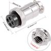 XYWHPGV Aviation Connector 20mm 4P 7A DF20 Waterproof Female Wire Panel Power Chassis Metal Fittings Connector Aviation Silver Tone(eef5e d5252 4d8a0 ed0af 6e31d eb6aa view 3