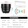 7artisans 14mm T2.9 Large Aperture, 270Focus Stroke, Full-Frame 114Ultra-Wide-Angle Spectrum Cine Lens Compatible for Sony A7 Series A7R A75 A7SII A9 A7C A1, Black view 3