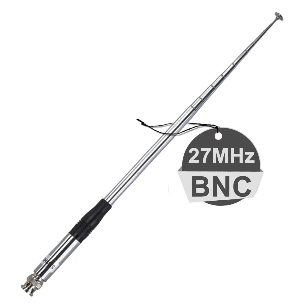 27MHz CB Antenna Telescopic BNC Connector 9inch to 51inch Rod for Two Way Radio Long Range HHRT50 75-822 75-785 BC75XLT PRO401HH for Handheld Radio