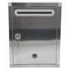 CUBANE Post Box, Wall Mounted Letterbox, Letter Boxletterbox Mailbox Stainless Steel Locking Storage Bins Letter Mailbox Suggestion Collect Bin Lockable Letterbox School Large Capacity Mailbox view 1
