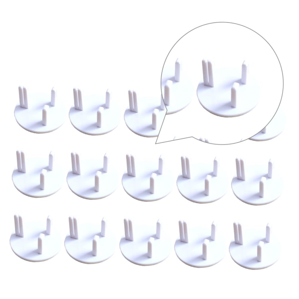 COOPHYA 15pcs Baby Proof Outlet Covers Child Socket Protection Power Supply U.K. Socket Cover Power Outlet Socket Protective Case Household Protective case Safety mask Anti-Shock White, 4.5X4.5X2.3cm