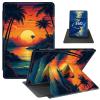 Case for 6.8" Kindle Paperwhite (11th Generation 2021) and Kindle Paperwhite Signature Edition PU Leather 360 Degree Rotating Swivel Stand Smart Cover with Auto Wake/Sleep,Sunset Beach Ocean Landscape view 1