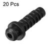 20pcs 3mm Inner Dia PVC Strain Relief Cord Boot Protector Power Tool Hose Black view 3