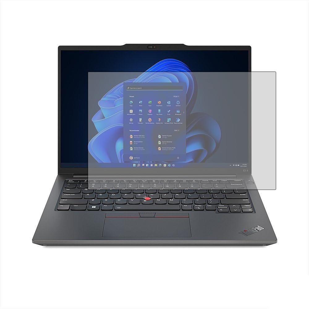 PcProfessional Screen Protector (Set of 2) for Lenovo ThinkPad E14 Gen 5 21JK0054US 21JK0053US 21JR001SUS 21JR001QUS 14" Laptop High Clarity Anti Scratch