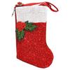 Holiday Traditions Beaded Christmas Stocking Crossbody Phone Bag, Red - Festive Club Style Handbag for Women view 1