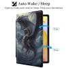 Case for 6.8" Kindle Paperwhite (11th Generation 2021) and Kindle Paperwhite Signature Edition PU Leather 360 Degree Rotating Swivel Stand Smart Cover with Auto Wake/Sleep,Dragon view 3