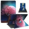 Case for 6.8" Kindle Paperwhite (11th Generation 2021) and Kindle Paperwhite Signature Edition PU Leather 360 Degree Rotating Swivel Stand Smart Cover with Auto Wake/Sleep,Cherry Tree Pink view 1