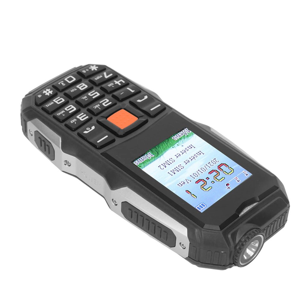 Airshi Q1 Phone, Q1 Unlock Dual SIM Key SOS 2.4 Inch HD Screen Powerful Home for Elderly (US Plug)