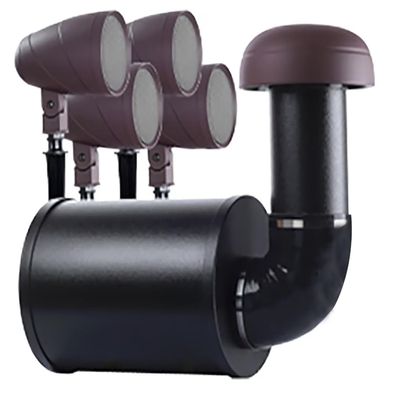 Sound by Vista SBV-10-4 Outdoor Audio Speaker Subwoofer Set (4X Landscape Speakers and Mounts, 1x Subwoofer)