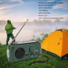 Solar Crank Radio, Multifunction AM FM Portable Emergency Radio for Camping Power Outages (Green) view 2