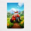 Raskals Kids Wall Art | Perfect for Baby's rooms, nurseries, playrooms, & toddler rooms | Fun Canvas Artwork for Kids. Tractor Time 1 (12in x 18in) view 3