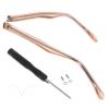 HEALEEP 1pair Eyeglasses Arm Replacement Legs for Glasses Repair Suitable for Sunglasses and Eyeglasses Stable and Wear-Resistant Design view 1