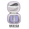 CaseSack Case for TAGRY X08 Bluetooth Headphones True Wireless Earbuds 60H, mesh Pocket for Charge Cable (Purple) view 3
