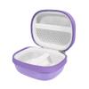 CaseSack Case for TAGRY X08 Bluetooth Headphones True Wireless Earbuds 60H, mesh Pocket for Charge Cable (Purple) view 4
