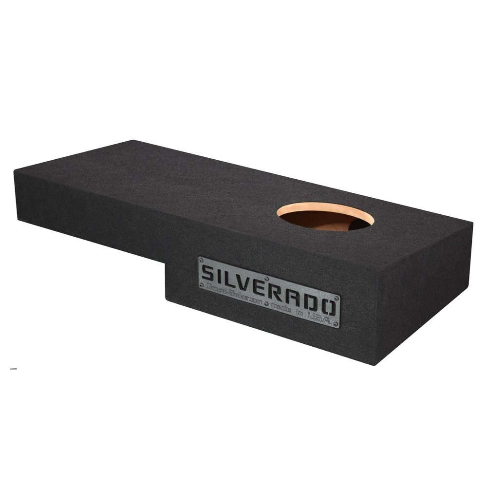 8" Single Sealed Sub Box Subwoofer Enclosure Fits Silverado Crew Cab 2007-2013 Speaker Box