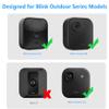 All-New Blink Outdoor Camera Surveillance Mount, 4 Pack Weatherproof Protective Housing and 360 Degree Adjustable Mount for Blink Outdoor 4/Outdoor 2K+/3rd Gen Camera, Black (Camera Not Included) view 2
