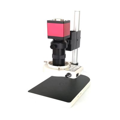 Lab Microscope Slides 8X-130X C-Mount Lens Magnification Zoom 20MP Microscope Camera Microscope Parts (Color : Full Set Red)