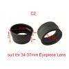 Lab Microscope Slides 2pcs 33-38mm High Elasticity Rubber Eyepiece for 33-39mm Stereo Microscope Lens Microscope Parts view 2